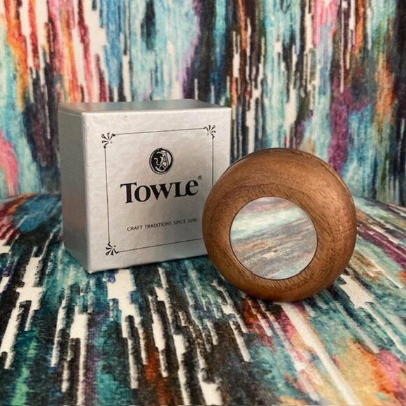 Towle Antique Sterling Silver 925 Wooden YoYo Vintage Retro MCM Original Box